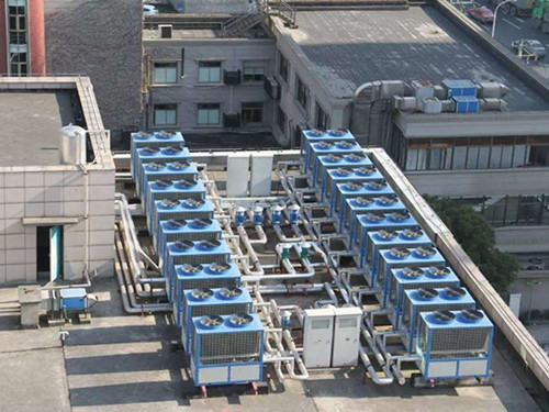 樓頂風冷熱泵機組噪音大怎么辦？