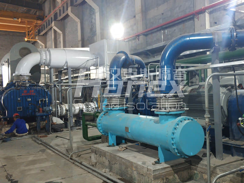 蘭溪自立環(huán)保制氧站噪聲治理現場
