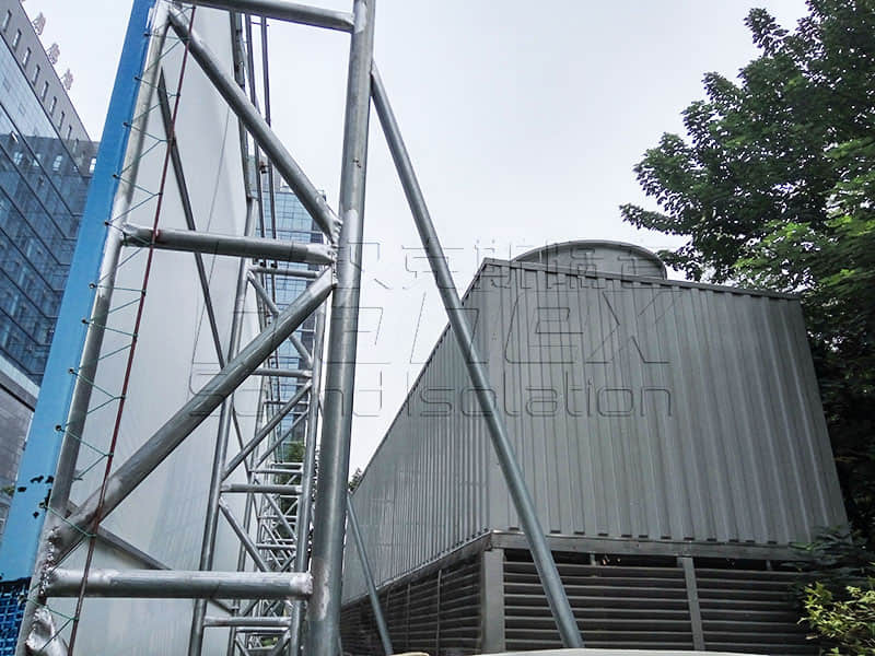商業(yè)屋面裙樓中央空調(diào)冷卻塔降噪方案！降噪？減振誰為主？